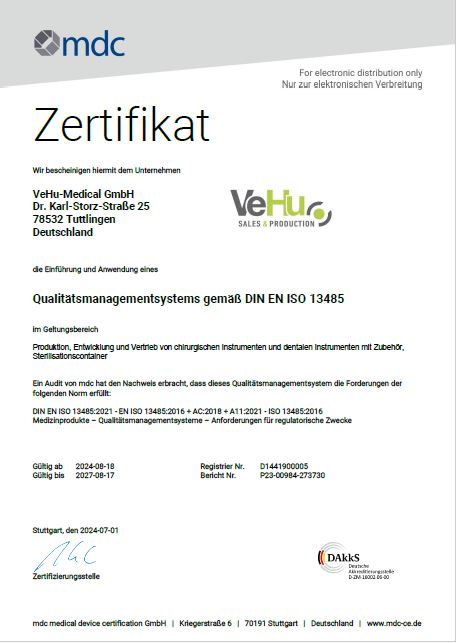 Download DIN ISO Zertifikat